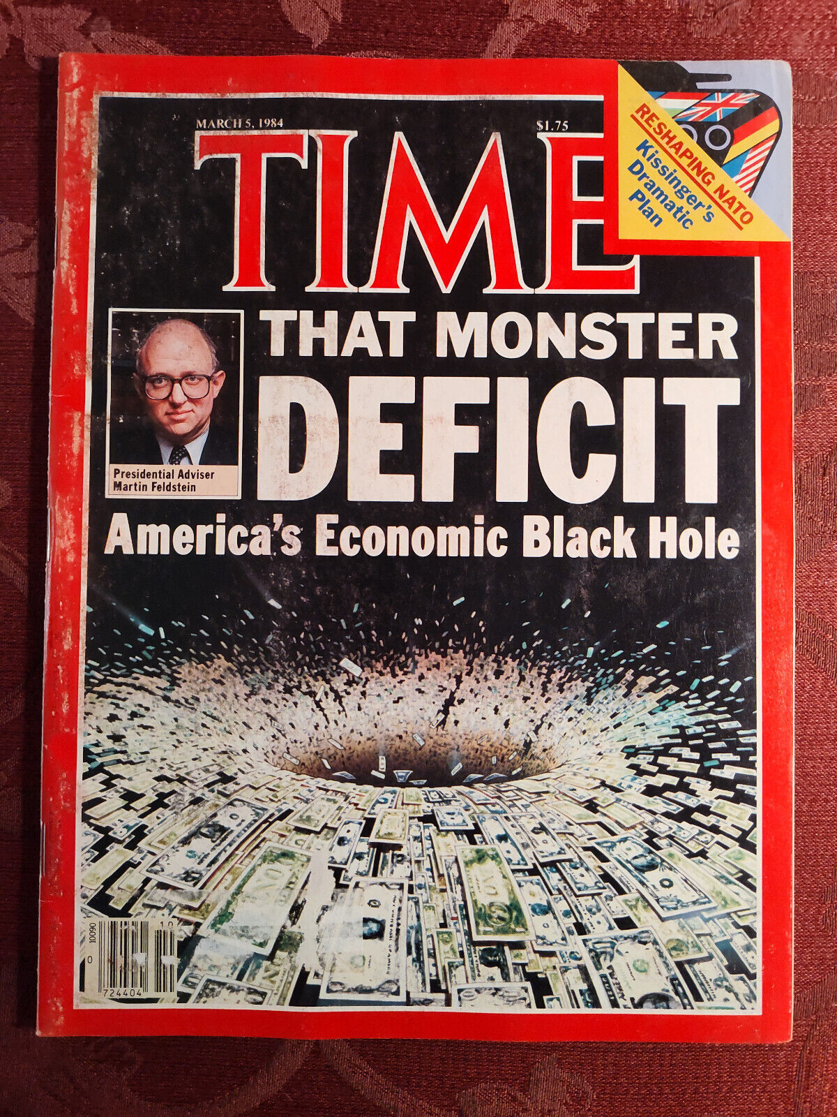TIME Magazine March 5 1984 Mar 3/5/84 MONSTER DEFICIT MARTIN FELDSTEIN NATO - $14.40