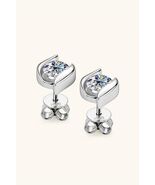 1 Carat Moissanite 925 Sterling Silver Stud Earrings - $100.00