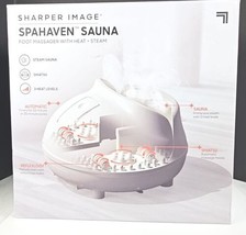 Sharper Image Spahaven Sauna Foot Massager With Heat And Steam Automatic Timers - £55.81 GBP