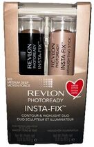 1- Revlon Photoready Insta-Fix Contour/Highlight Duo #005 MEDIUM/DEEP (N... - $39.59