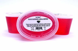 3 Pack Of Sweet Black Raspberry Vanilla Inspired Aroma Long Lasting Gel Melts G - £4.59 GBP