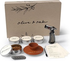 Whiskey Bourbon Drink Smoker Kit With 4 Unique Wood Chips And Recipe Cards From - £32.06 GBP