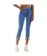 JBD Just Black Denim Crop Skinny Jeans Women&#39;s Size 30 Medium Wash V Fra... - £38.84 GBP