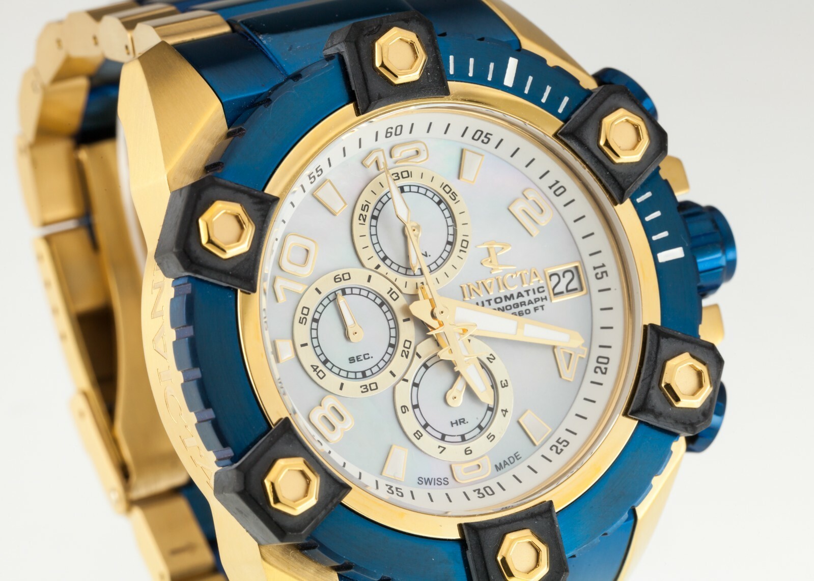 INVICTA 13769 Reserve Octane Swiss Automatic Movt. 52mm Watch MOP Dial Item image 3