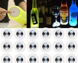Led Sticker Coaster Discs Light Up For Drinks, Flash Light Up, Bottle Gl... - $38.94