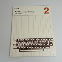 Wang Computers Word Processing Training The Screen 1982 Manual Book #2 - £17.64 GBP