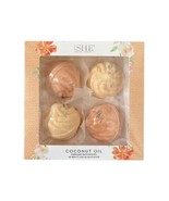 Coconut Oil &amp; Mango Cupcake Bath Bombs Aromatherapy Spa - Set Of 4 - Vegan! - $19.15 CAD