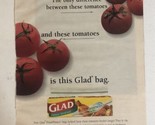 2001 Glad Storage Bags Vintage Print Ad Advertisement pa14 - $4.94