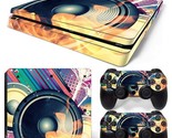 For PS4 Slim Console Skin &amp; 2 Controllers Audio Graphic Vinyl Decal  - $11.97