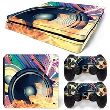 For PS4 Slim Console Skin &amp; 2 Controllers Audio Graphic Vinyl Decal  - £9.56 GBP