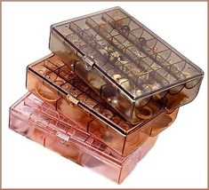 Boîte de rangement pour bijoux en acrylique portable 2 couches étui... - £26.31 GBP