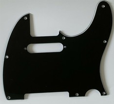 Guitar Pickguard for Fender 1962 Tele Stratocaste Pickup,3-Ply Black - $15.60