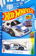 Hot Wheels New For 2023 Factory Set HW Exotics #209 Mad Mike Drift Attack White - £3.14 GBP