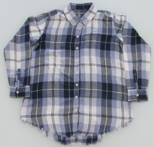 Aerie Women&#39;s Fringed Rayon Flannel Shirt Size XS - £14.35 GBP