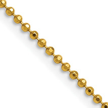 Chisel Gold-tone Brass 2.00mm Plated 20 inch Ball Chain SRN212 - $29.39