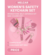 17pcs Women’s Safety Keychain Set | Rhinestone Survival Kit Multi-Function - $826.36 MXN