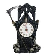 Black Death Grim Reaper With Scythe Time Waits For No Man Table Clock Fi... - $1,153.39 MXN