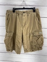 Polo Jeans Co Ralph Lauren Cargo Shorts Men&#39;s Size 33 100% Cotton Tan - £16.92 GBP