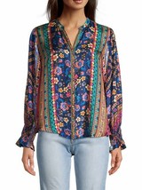 Johnny Was cruz tamisha patchwork blouse in Multi - size XS - £115.34 GBP