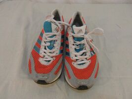 Adult Women's Adidas Mi Orange 3 Blue Stripes Running Cross Country Shoe... - $15.81