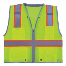 Condor High Visibility Vest Large-L Class 2 Mesh Polyester - $22.39
