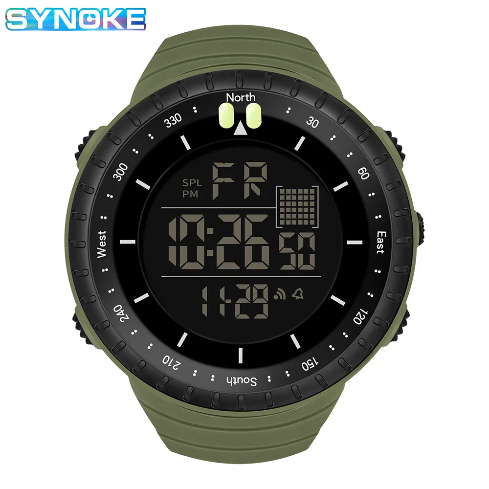 Digital Watch Men Sport Watches Electronic LED Male Wrist Watch For Men ... - $18.10