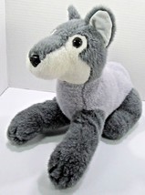 Small Of The Wild Wolf Plush Soft Toy Wildlife Artists 1993 Gray Wolf 11" - $23.38