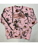 Yellowstone National Park Sweatshirt Unisex L Pink Camo-ish 80% Cotton C... - $439.31 MXN