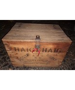 Vtg. Wood Wooden HAIG AND HAIG Scots Whiskey Box Crate Xmas Christmas Ne... - £141.48 GBP