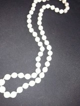 14&quot; Satin Cream/Yellow Bead Necklace - £3.73 GBP