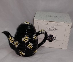 Collectable Black Ceramic Beehive Teapot - $9.95