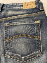 A/X Armani Exchange Women&#39;s Jeans Classic Denim Bleached Boot Cut Size 10 X 32 - £23.81 GBP