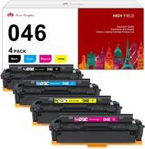 046 046H Mf733Cdw Toner Cartridge Replacement For Canon 046, Yellow，4 Pa... - £61.32 GBP