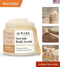 24oz Coconut Vanilla Body Scrub - Handcrafted  Exfoliator with Moisturizers - $43.50