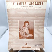 Vintage Sheet Music, A You&#39;re Adorable The Alphabet Song by Perry Como, Laurel - £10.23 GBP