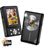 Digital Camera, 2024 Upgraded 1080P 44MP Digital Cameras for Kids, Digit... - $47.98 CAD
