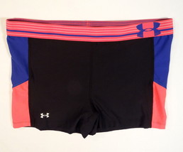 Under Armour Heatgear Black &amp; Pink Alpha Printed Compression Shorts Wome... - $39.99