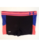 Under Armour Heatgear Black &amp; Pink Alpha Printed Compression Shorts Wome... - £31.35 GBP