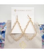Kendra Scott Sophee Gold Plated Cubic Zirconia Large Drop Earrings NWT - $93.56