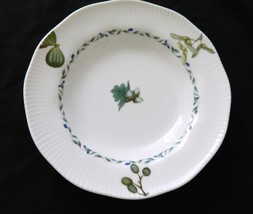 Noritake Forest Park Impromptu Soup Bowl Embossed Rim Green Leaves Blue ... - £6.32 GBP