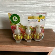 New 1 Pack Air Wick Scented Oil Essential Oils Apple Cinnamon Medley 3 Refills - £13.30 GBP