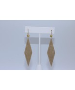 Vintage 18K Yellow Gold Tiffany &amp; Co. 1981 Elsa Peretti Mesh Dangle Earr... - $2,279.76 CAD