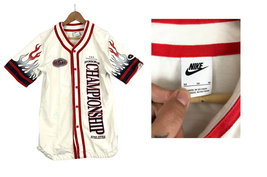 Nike Americana Baseball Jersey MEDIUM Men&#39;s Shirt  - £42.57 GBP