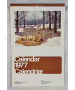 1977 NATIVE AMERICAN WALL CALENDAR CANADA CANADIAN VINTAGE DECOR RETRO A... - $34.99