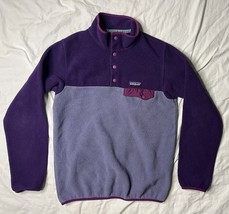 Patagonia Synchilla Snap T Fleece Women’s Size Small Two Tone Purple Lon... - $45.00