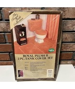 Vintage Royal Bath Collection 2  Piece Tank Cover Toilet Set Plum New NOS - $49.50