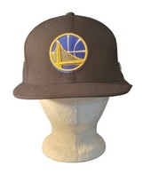 Golden State Warriors New Era 59FIFTY Fitted Hat Black Size 7 1/4 Cap - $19.75