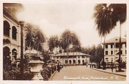 Cristobal Canal Zone~Rooswell Avenue Real Photo Postcard - £4.97 GBP