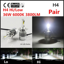 2x C6 H4 High Low 12V 36W Car LED Headlight Kit 6000K 3800LM Super Brigh... - $35.64