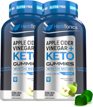 Keto Apple Cider Vinegar Gummies - Digestion &amp; Detox Support - Sugar Free Keto B - £58.53 GBP